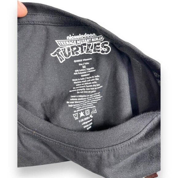 Nickelodeon Teenage Mutant Ninja Turtles Men's Size Medium Black Cotton T-Shirt - Picture 3 of 5